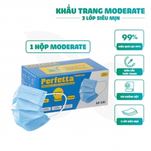 Khẩu trang y tế 3 lớp Perfetta Moderate lọc bụi kháng khuẩn